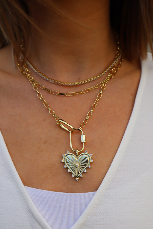 Sunbeam Heart Necklace