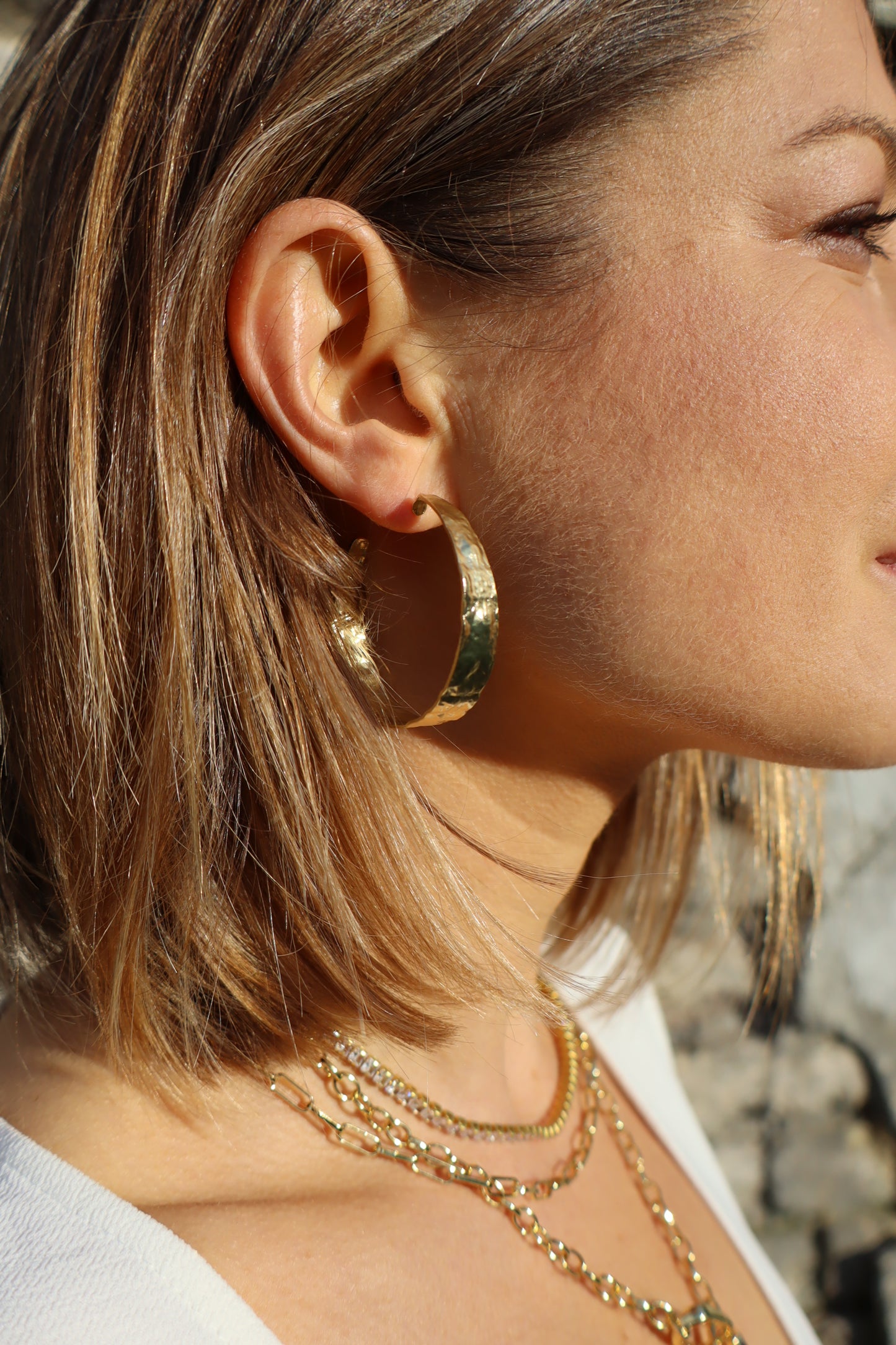 Hammered Hoops