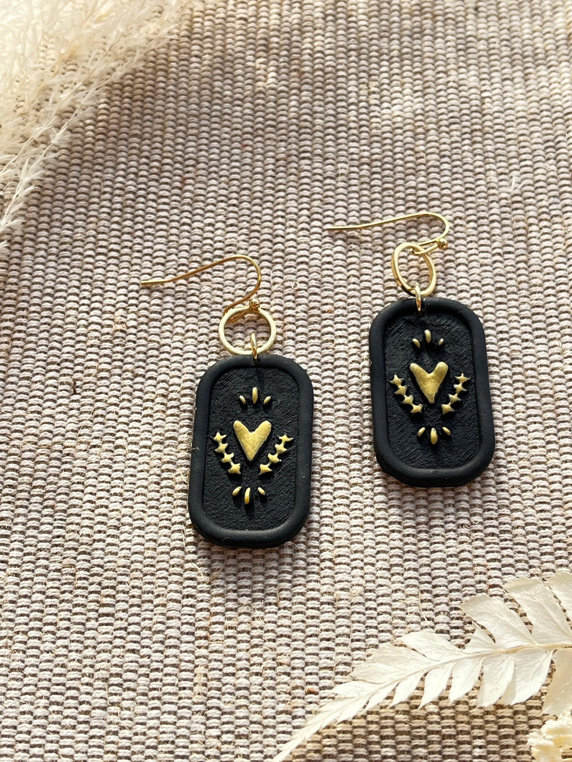 Heart of Gold Earrings - Kybalion Jewellery