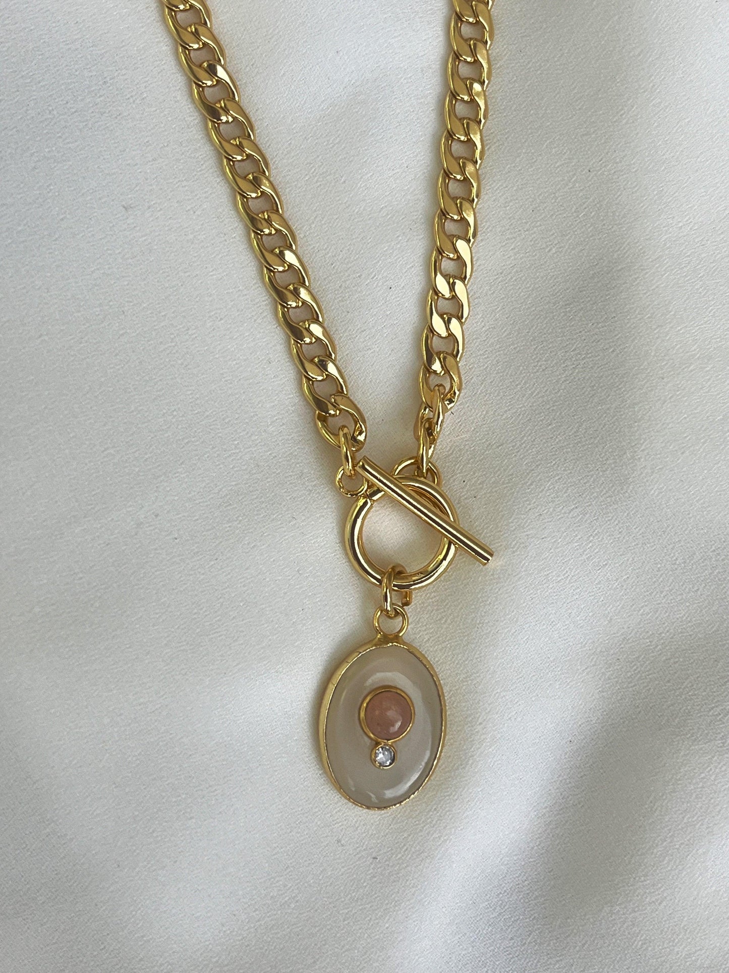 Santorini Necklace - Moonstone - Kybalion Jewellery
