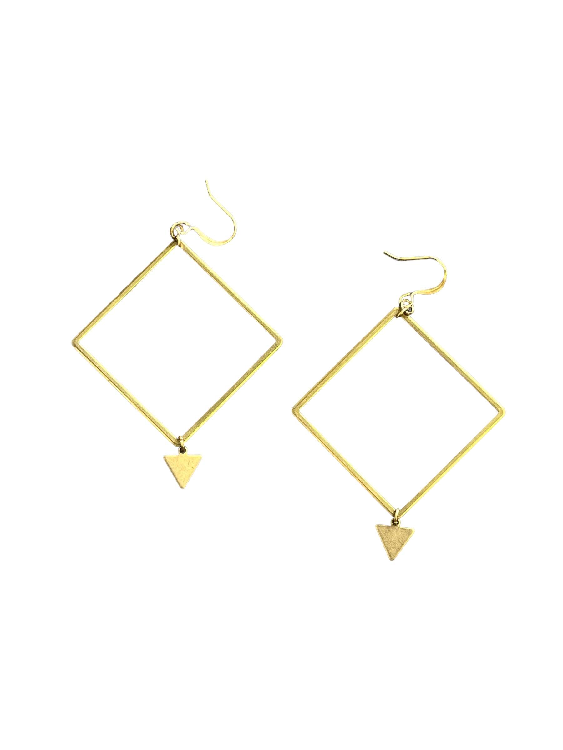 Square Dangle Earrings - Kybalion Jewellery